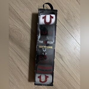 True Religion Men's Socks - White, Black, and Red